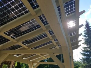 Home solar pergola array and installation