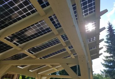 Home solar pergola array and installation