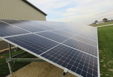 Ground mount solar installation