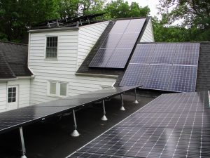 Saville residential rooftop solar installation in Urbana Champaign