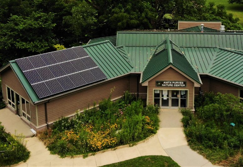 Nature Center rooftop solar installation