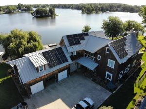 Ground Mount Solar installation in Urbana Champaign