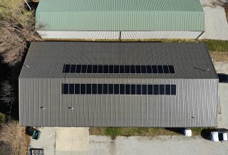 Rooftop solar on commercial building in St. Joseph Illinois